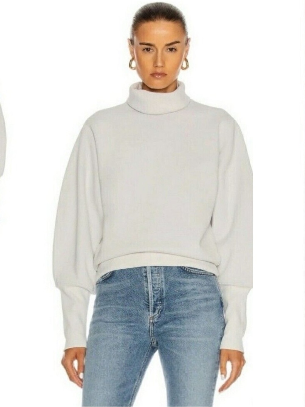 *NWT* Ağolde Rib Turtleneck
Sweatshirt XL Paper Mache
Minimalist Elevated Basic